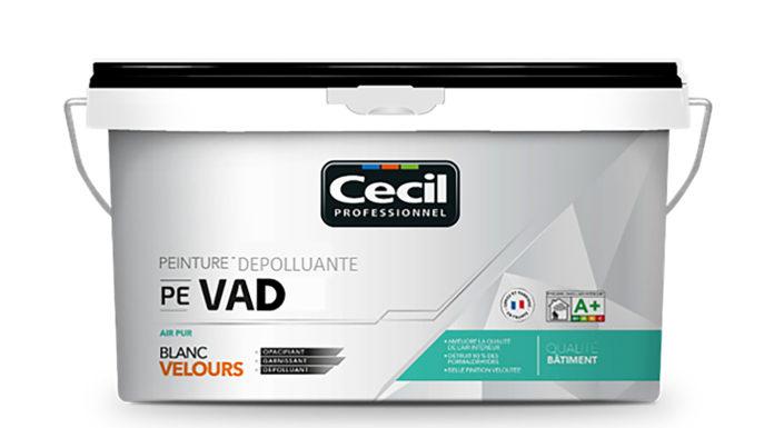 Nouvelle peinture dépolluante PE VAD