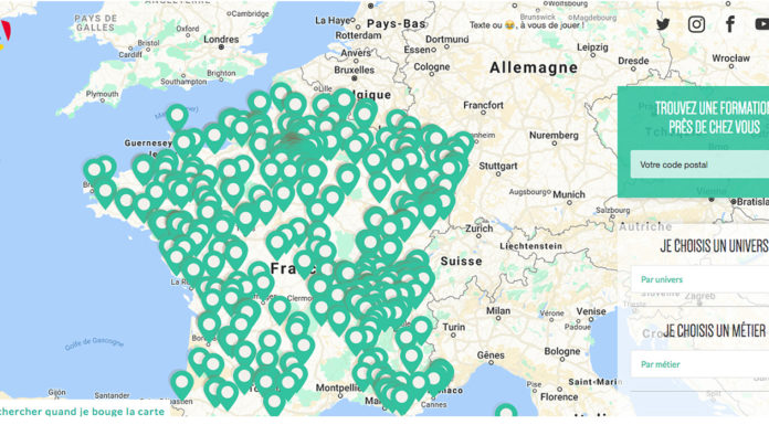Orientation professionnelle : enfin une carte des centres de formation en apprentissage