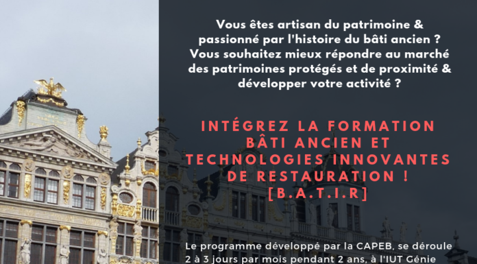D.U. Batir : nouvelle session de formation en vue