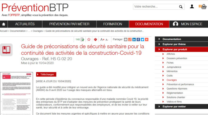 Capeb : nouvelle version du guide officiel de l’OPPBTP