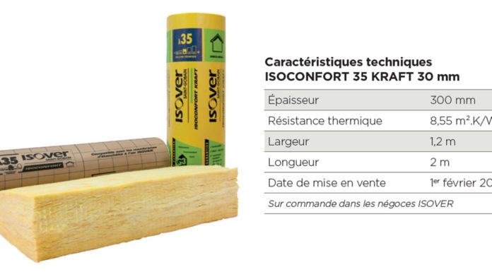 ISOVER lance ISOCONFORT 35 KRAFT 300 mm