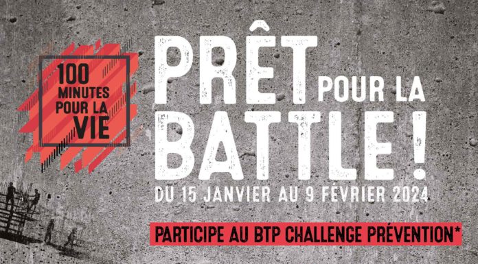 Campagne « 100 minutes pour la vie » : une quatrième édition pour sensibiliser les futurs professionnels du BTP